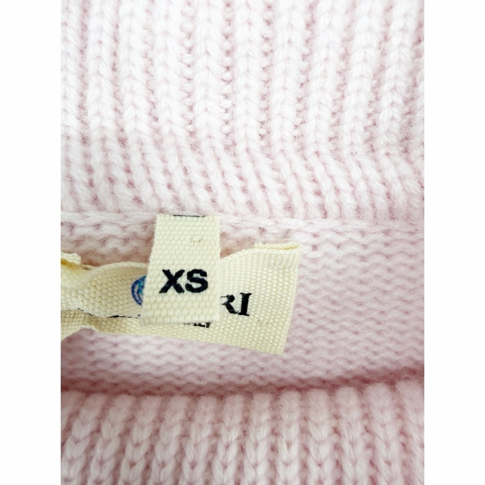 Colori 40Colori Soft Pink Italian Cashmere T-Neck Sweater Size XSmall - Picture 3 of 6